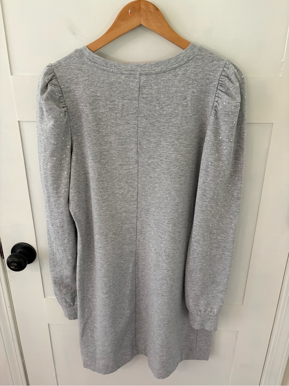 Lilly Pulitzer Jansen Embellished Dress Heathered Seaside Grey. Size Large. - Picture 8 of 13